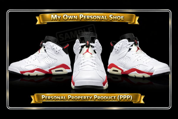 PPP Triple Shoe Trading Card (#6 White)