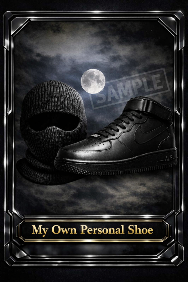 Black Air Force 1 Trading Card