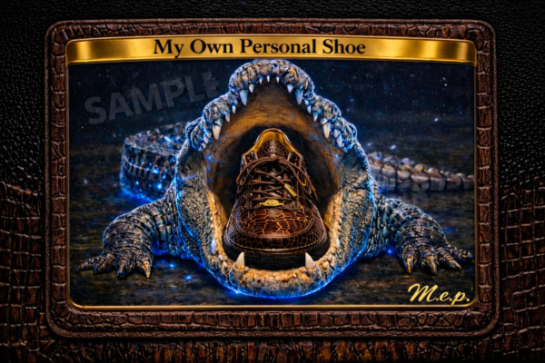 Alligator Air Force 1 Shoe Trading Card