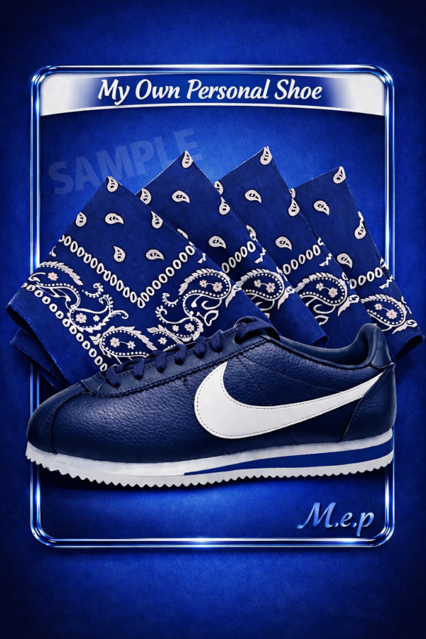 Blue Cortez Shoe Trading Card