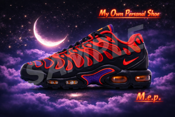 Orange Purple Cloud Max Shoe Trading Card