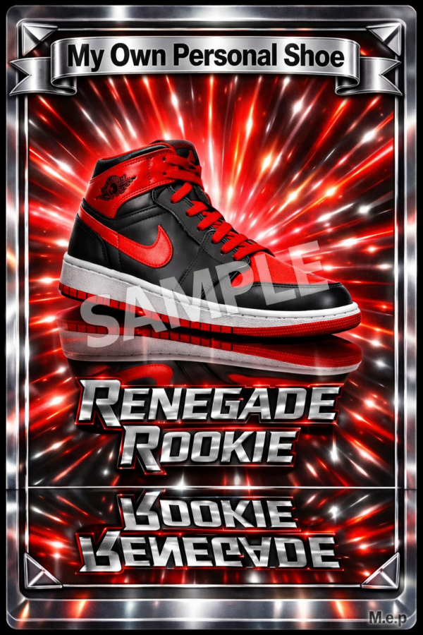 Red Renegade Rookie Shoe Trading Card